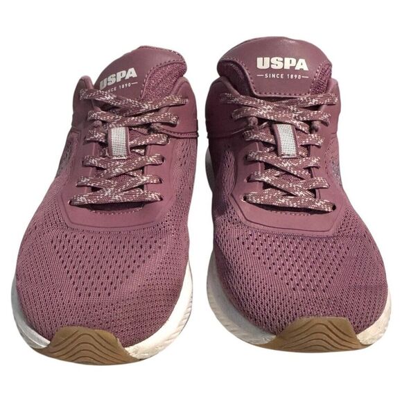 US Polo ASSN Woman's Running Hiking‎ Shoes Sneakers burgundy Size 6.5W - Picture 1 of 7